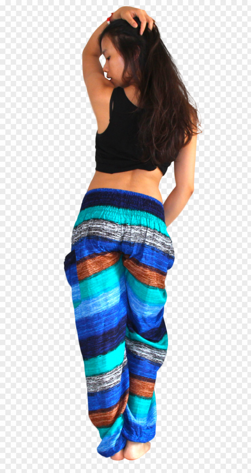 Leggings Tights Shoulder Waist Turquoise PNG