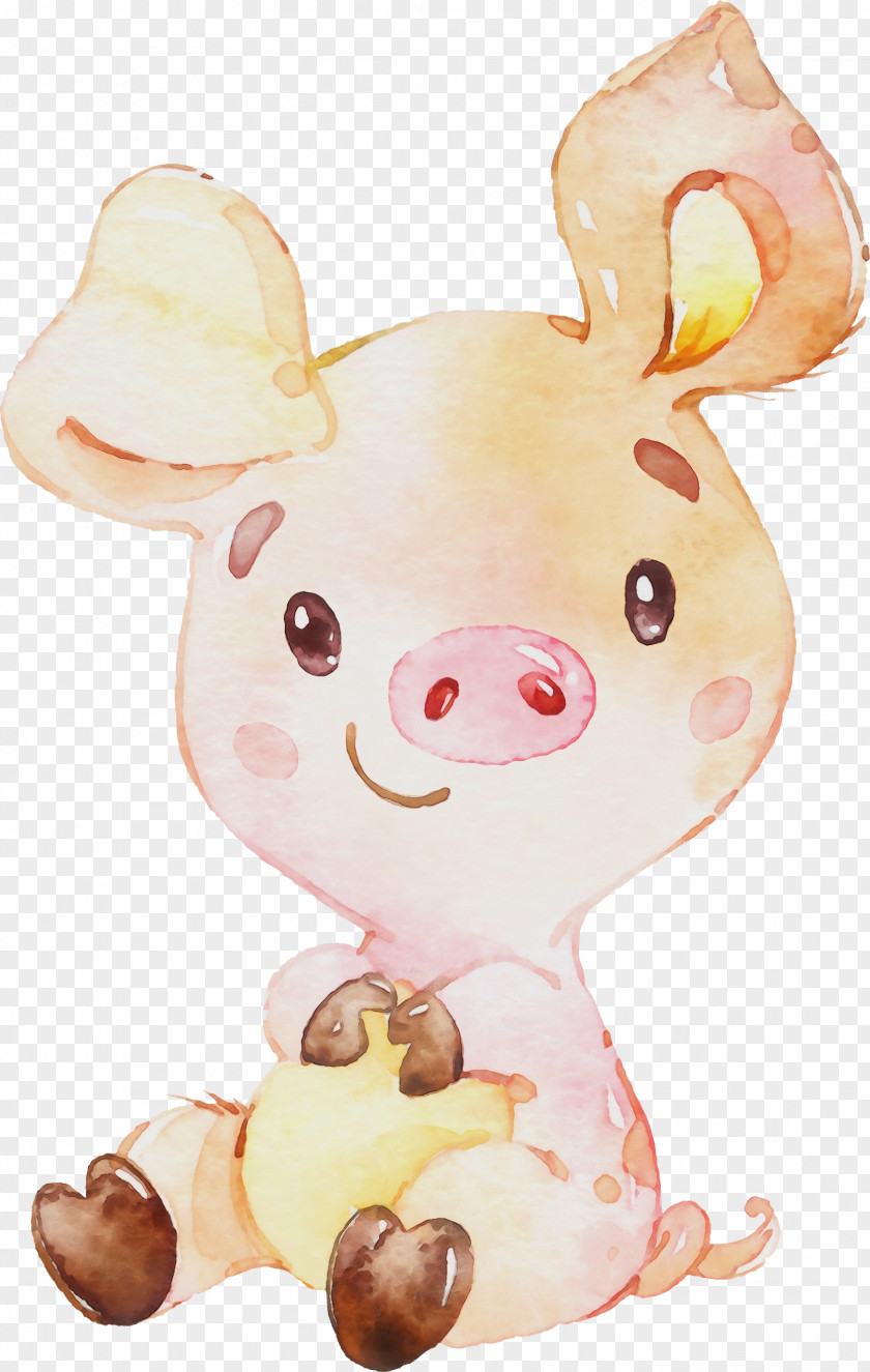 Stuffed Toy Fawn Thank You Cartoon PNG