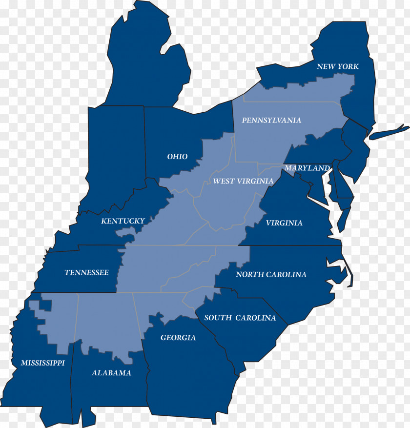 Appalachia Map Maryland Americans Helping Blue PNG