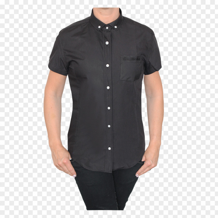 Button Down Hemd T-shirt Sleeve Dress Shirt Oxford PNG