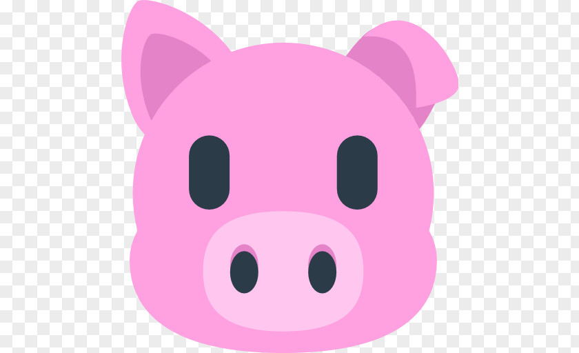 Pig Nose Emoji Sticker Text Messaging Clip Art PNG