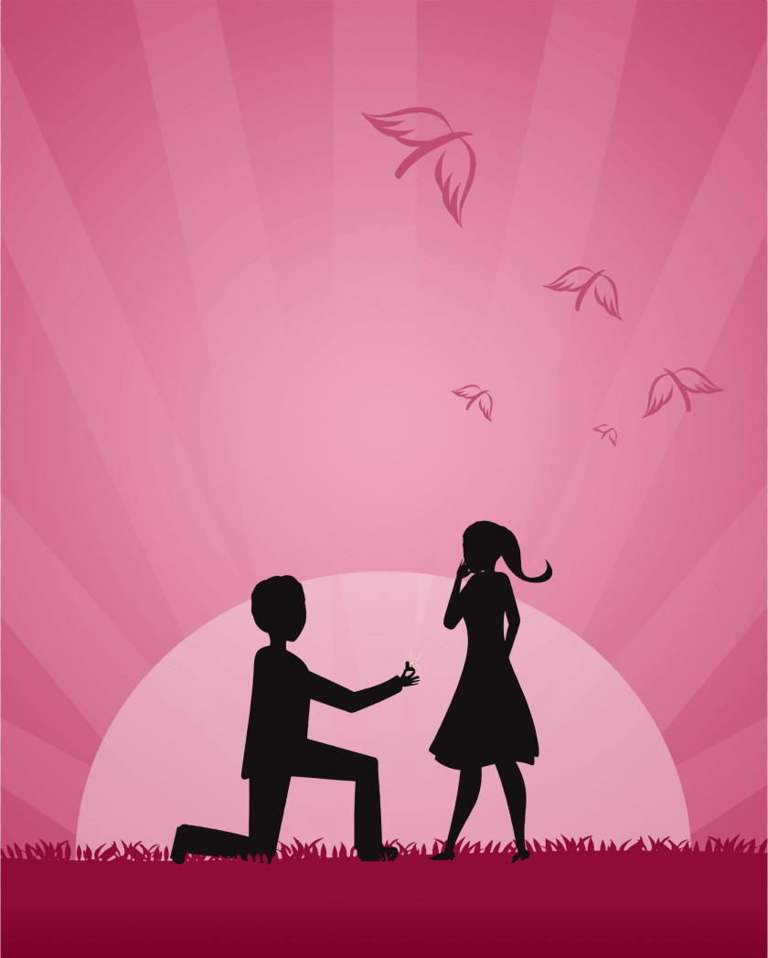 Proposal Cliparts Marriage Romance Propose Day Valentines Clip Art PNG