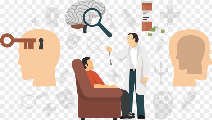 Vector Hand Hypnosis Doctor Psychologist Illustration PNG