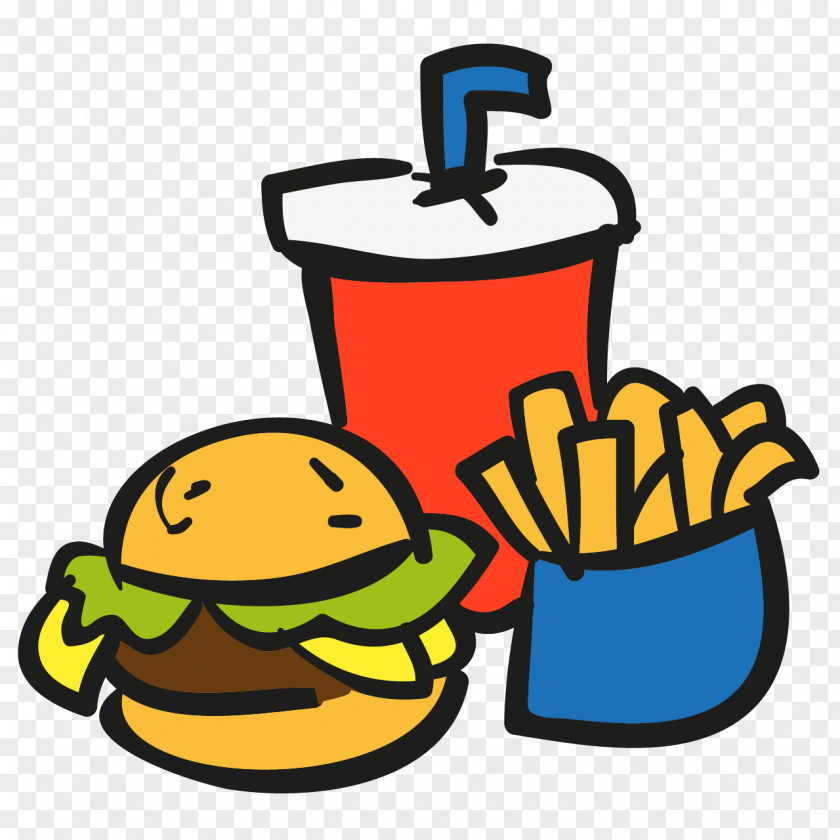 Alimentos Icon Hamburger French Fries Hot Dog Junk Food Fizzy Drinks PNG