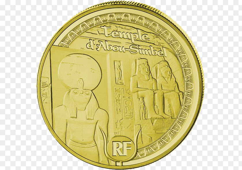 Coin Euro Coins France Gold Proof Coinage PNG