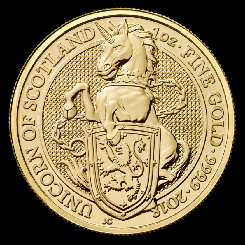 Coin Presidential $1 Program United States The Queen's Beasts Gold PNG