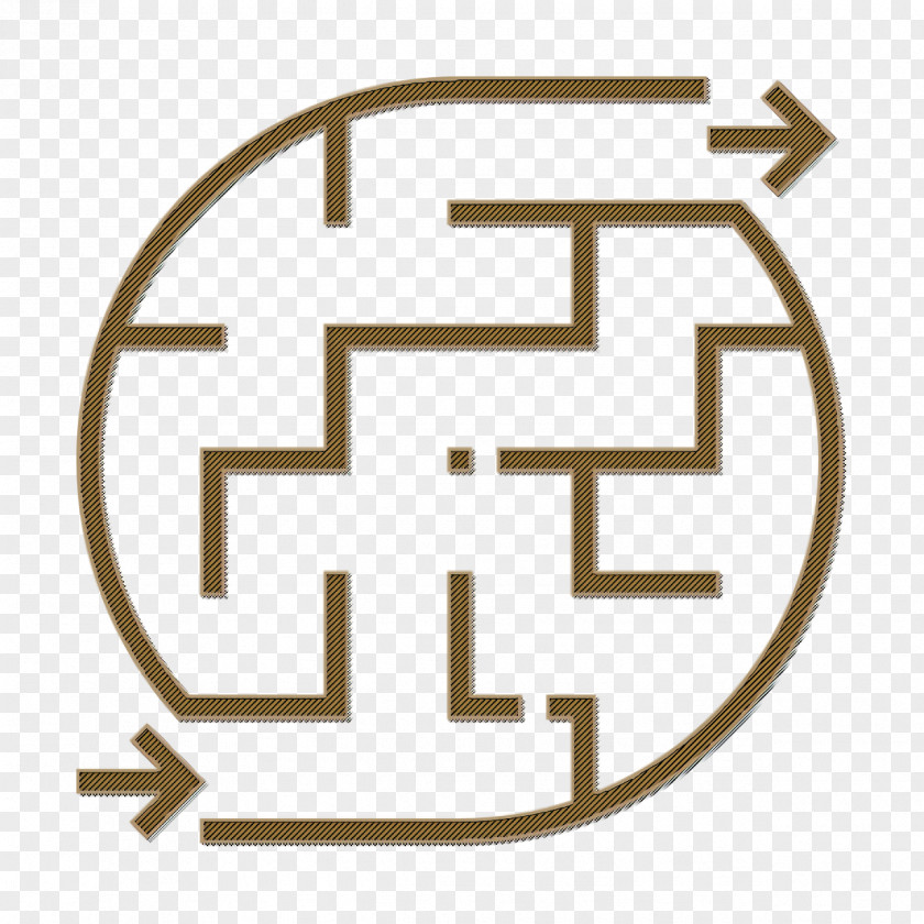 Business Strategy Icon Maze PNG