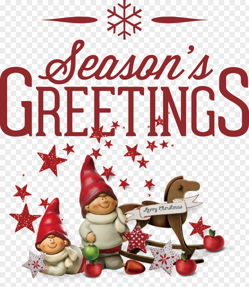 Seasons Greetings Christmas New Year PNG