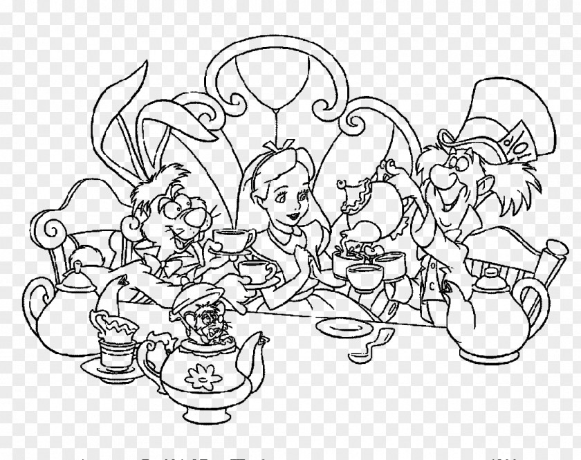 Book Alice In Wonderland Coloring Alice's Adventures White Rabbit The Macmillan Colouring PNG