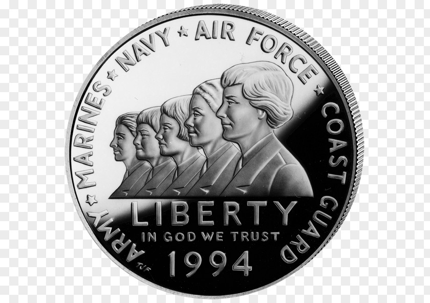 Coin Dollar Women In Military Service For America Memorial United States PNG