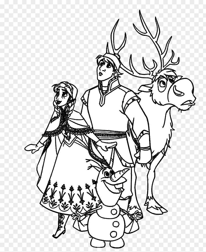 Elsa Anna Olaf Kristoff Hans PNG