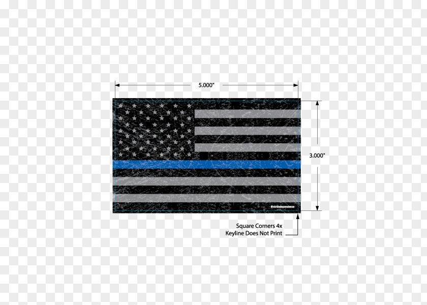 United States Flag Of The Thin Red Line Blue PNG