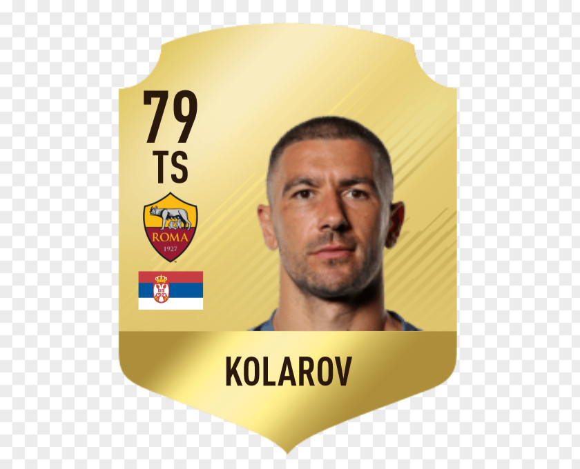 Aleksandar Kolarov A.S. Roma Serie A FIFA 18 17 PNG