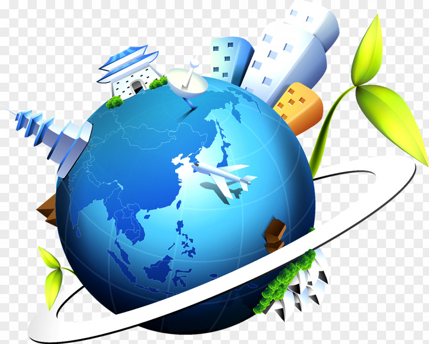 Blue Earth Business Concept PNG