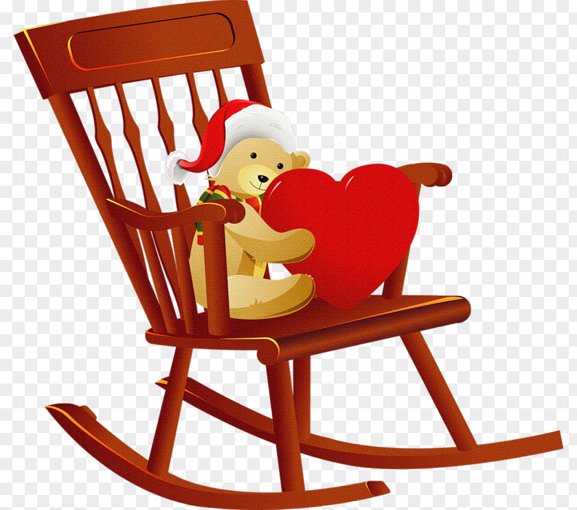 Folding Chair Rocking Wooden Table PNG