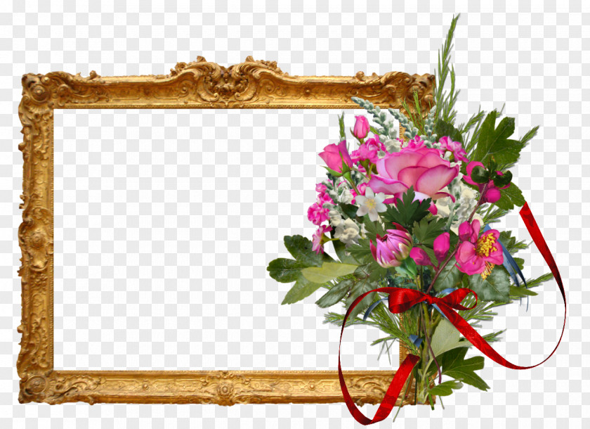 Mirror Flower Bouquet Picture Frames Floral Design Cut Flowers PNG