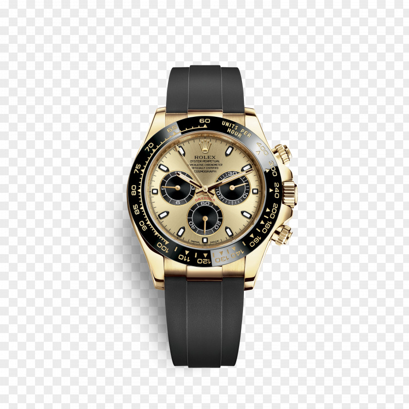 Rolex Daytona Oyster Perpetual Cosmograph Colored Gold PNG