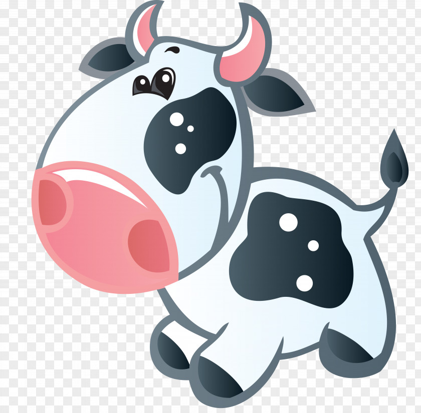 Cow Cuteness Cartoon Animal Clip Art PNG