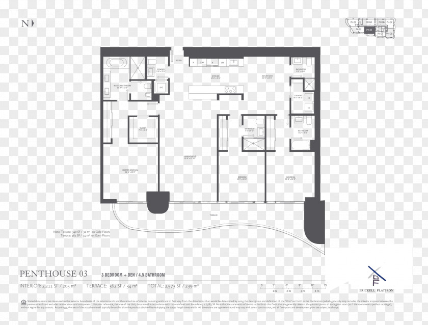 Flatiron Floor Plan Brickell Architecture Condos PNG