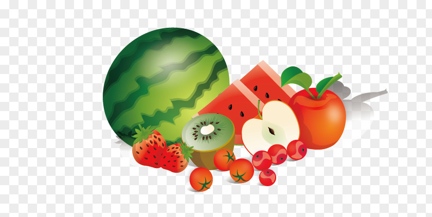 Fruit Fight Watermelon Illustration PNG