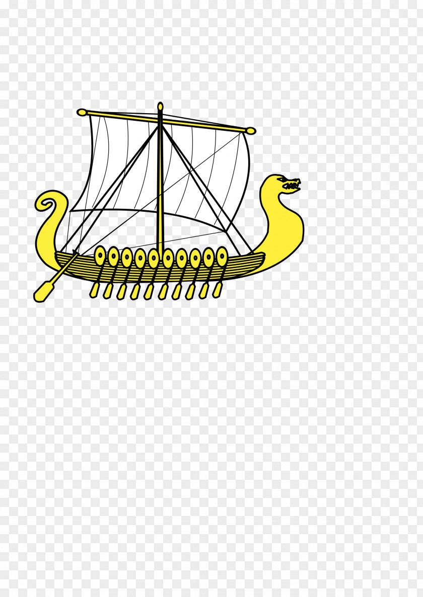 Line Longship Sailing Ship Clip Art PNG