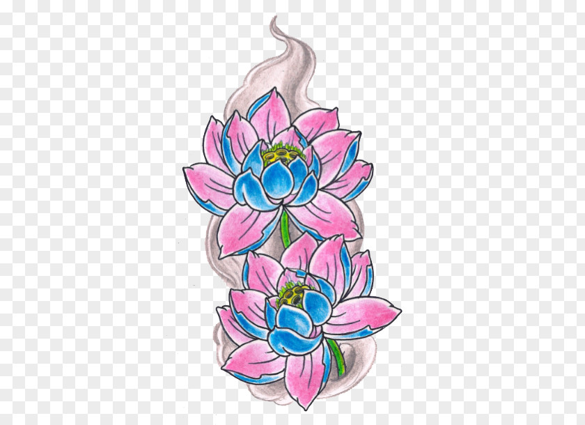 Lotus Painting Blue Nelumbo Nucifera Tattoo Clip Art PNG