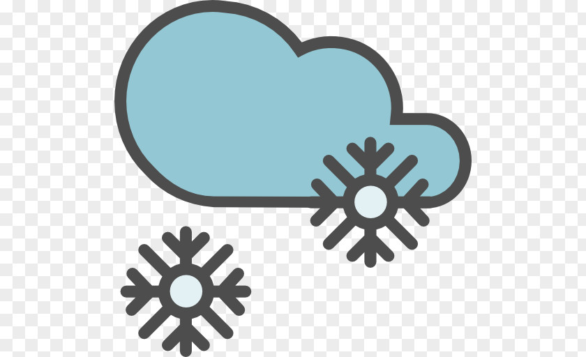 Symbol Snow Rain Cloud PNG