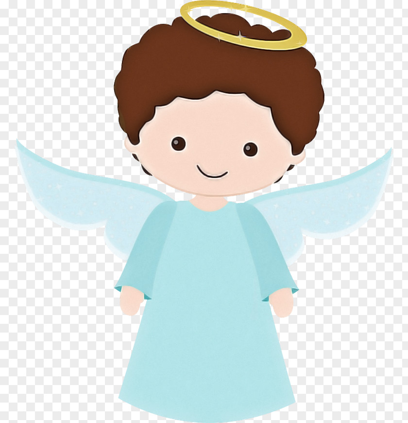 Child Smile Cartoon Angel Brown Hair PNG