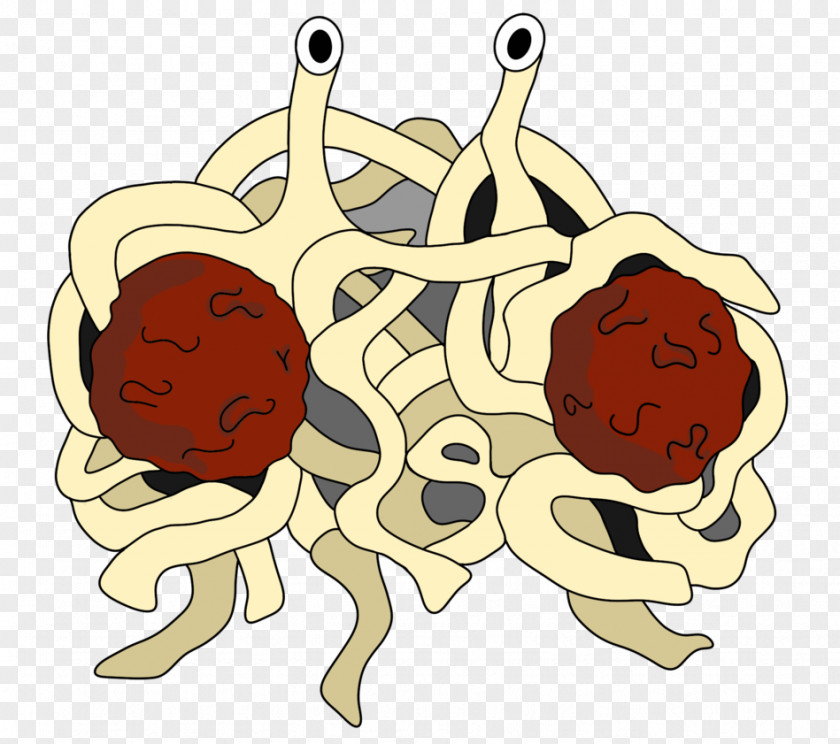 Flying Spaghetti Monster Cartoon Organism Clip Art PNG
