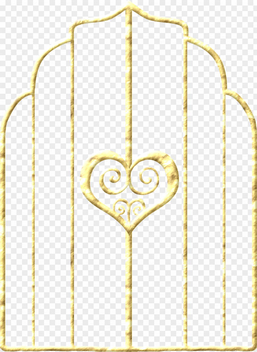 Golden Heart Door Clip Art PNG
