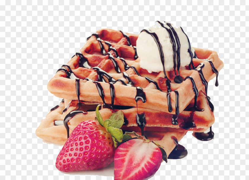 Pizza Ice Cream Belgian Waffle Chicken And Waffles Strawberry PNG
