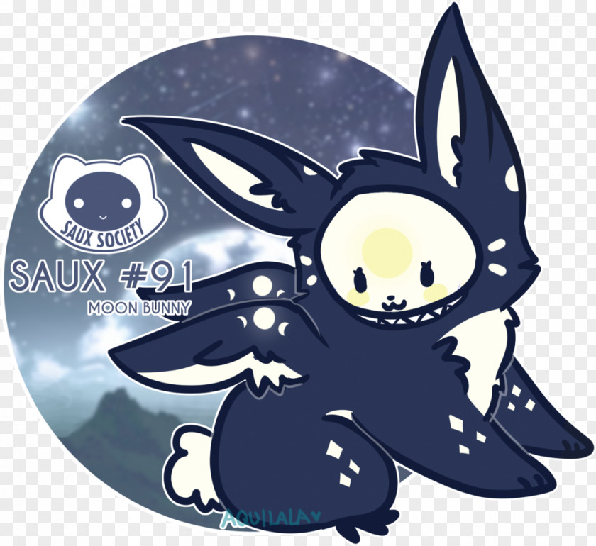 Rabbit On The Moon Cartoon Animal Legendary Creature PNG