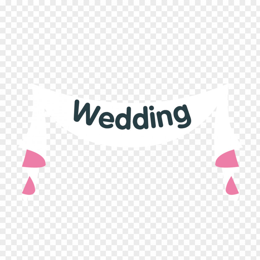 Cartoon Cute White Valance Wedding Computer File PNG