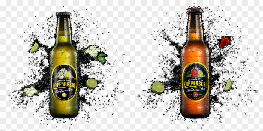 Cider Beer Bottle Glass PNG