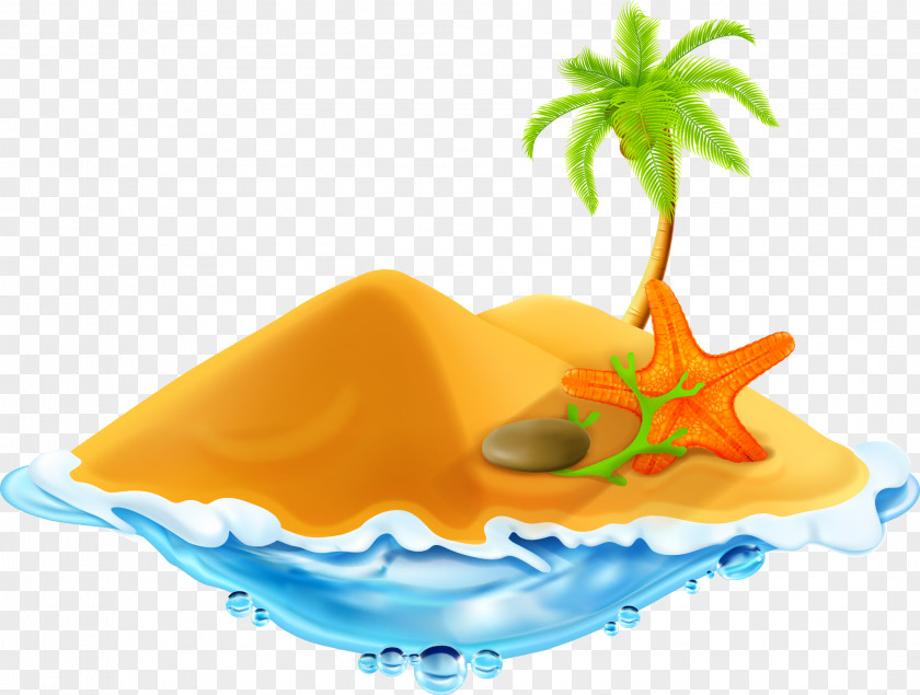 Vector Cartoon Cute Creative Island Sea Islands Royalty-free Illustration PNG