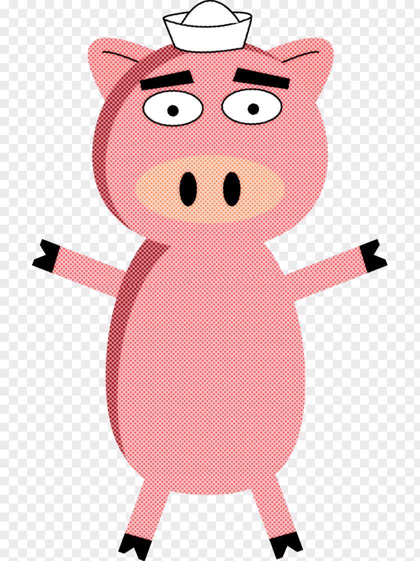 Character Pink M Pattern Snout Created By PNG