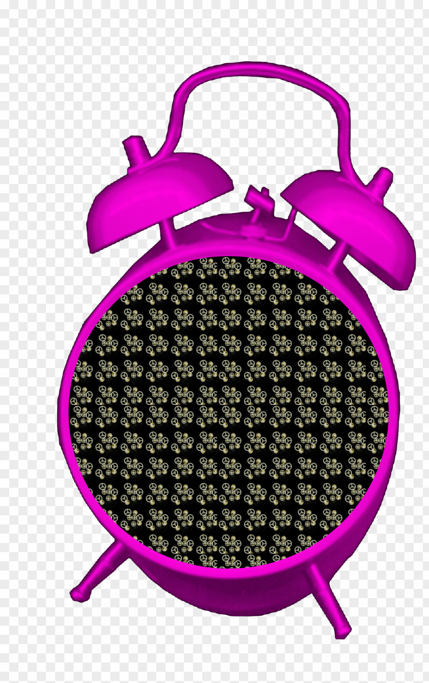 Purple Alarm Clock PNG