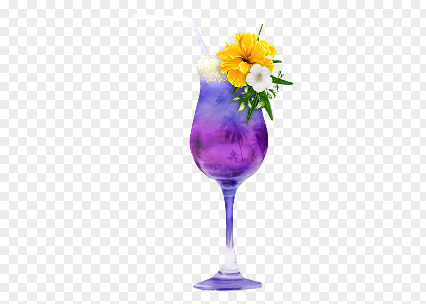 Purple Orange Juice Cocktail Garnish Wine Glass Clip Art PNG
