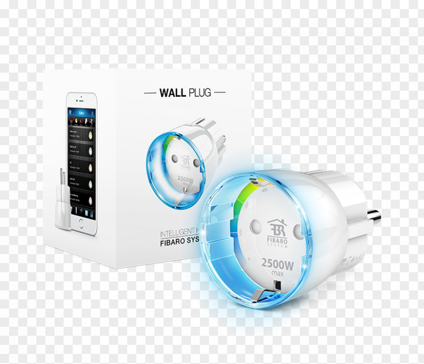 Wall Plug Z-Wave Fibar Group Schuko AC Power Plugs And Sockets Home Automation Kits PNG