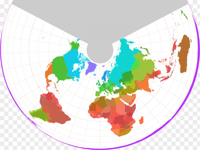 Globe World Map Projection PNG