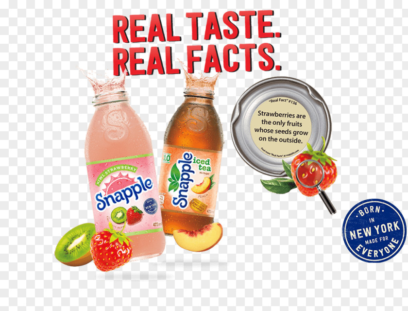 Iced Tea Fizzy Drinks Juice Strawberry Snapple PNG
