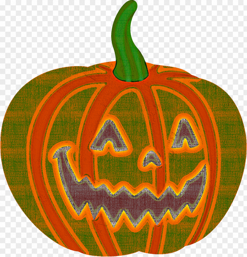 Jack-o-Lantern Halloween Carved Pumpkin PNG