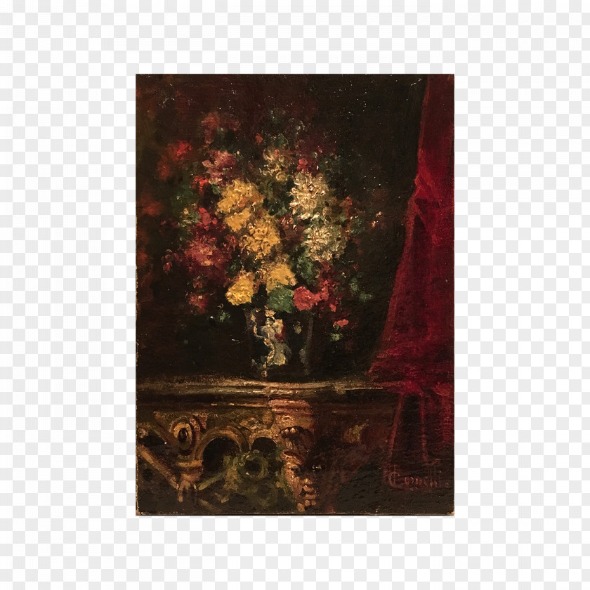 Painter Table Still Life Photography Floral Design Art PNG