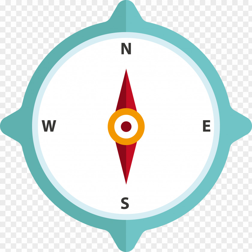 Vector Cartoon Compass PNG