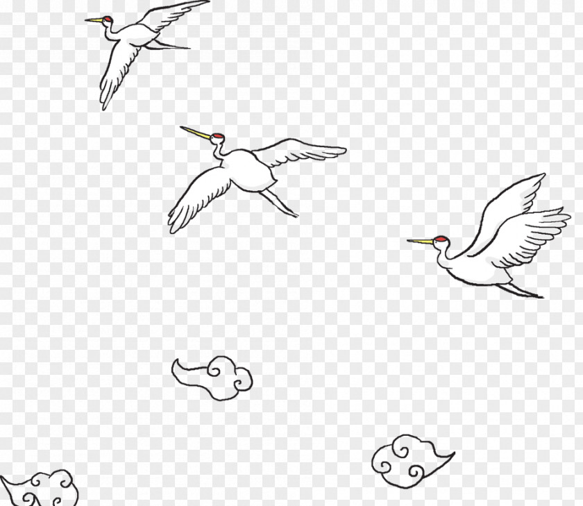 White Crane Paper Light Clip Art PNG