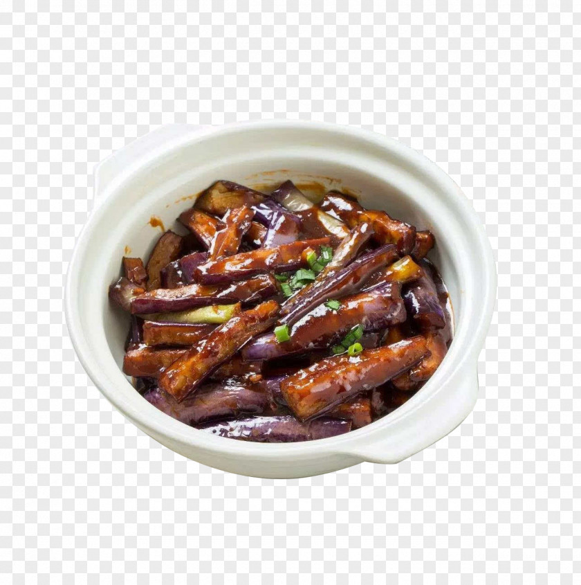 Fish-flavored Eggplant Pot Chinese Cuisine Fried With Chili Sauce Dish PNG