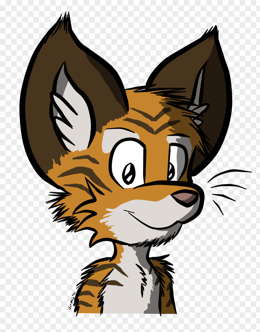 Fox Red Whiskers Cat PNG