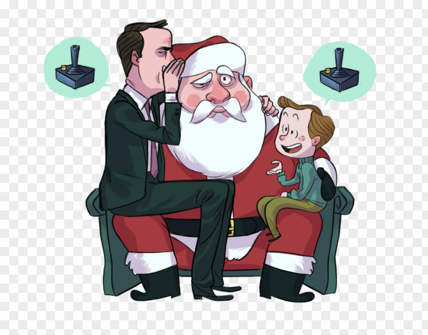 Santa Claus Lap Human Behavior Illustration Christmas Ornament PNG