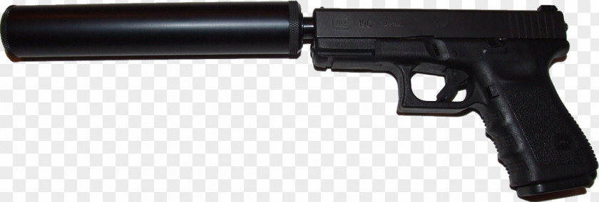 Suppressor Trigger Firearm Gun Barrel Silencer Glock PNG
