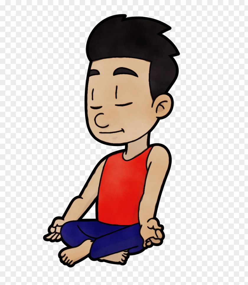 Gesture Thumb Yoga Cartoon PNG